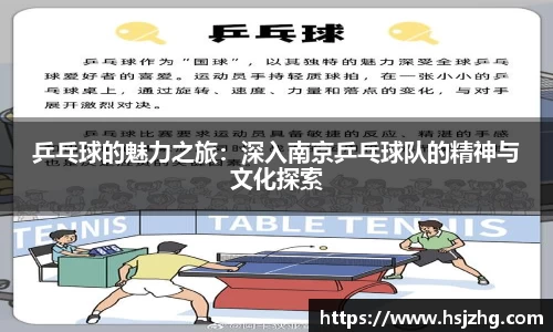乒乓球的魅力之旅：深入南京乒乓球队的精神与文化探索